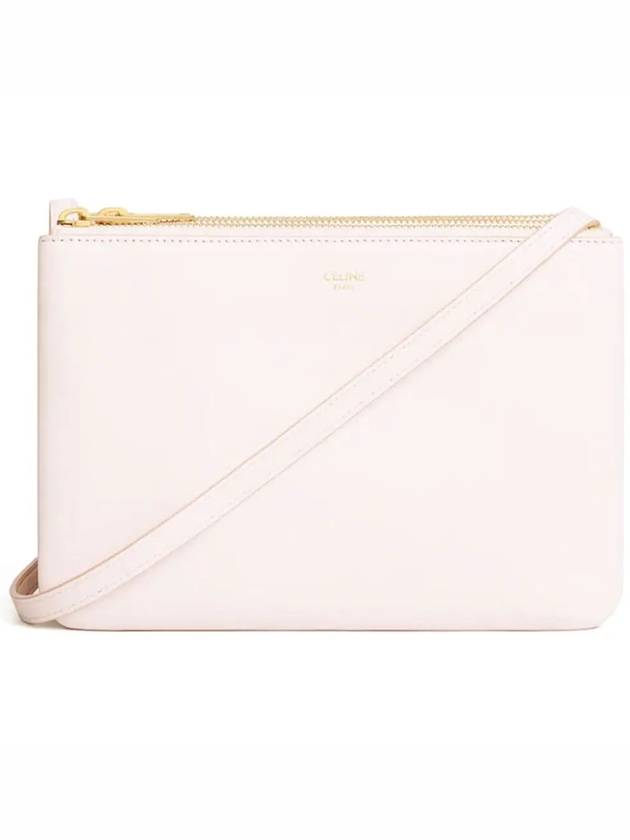 CELINE WoMen's Medium Logo Trio Shoulder Bag Pink