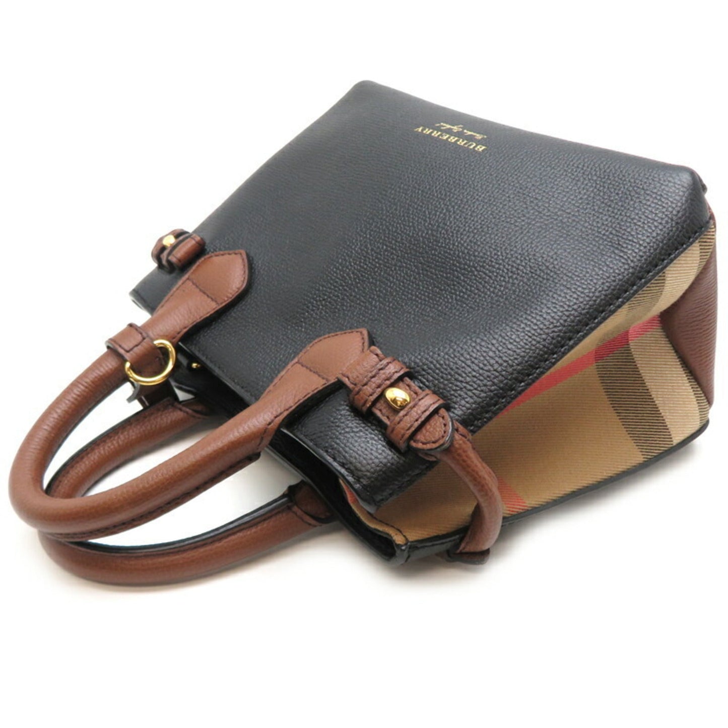 Burberry Leather Cotton Handbag ()