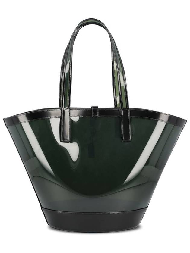 Saint Laurent Medium Panier Tote Bag Green