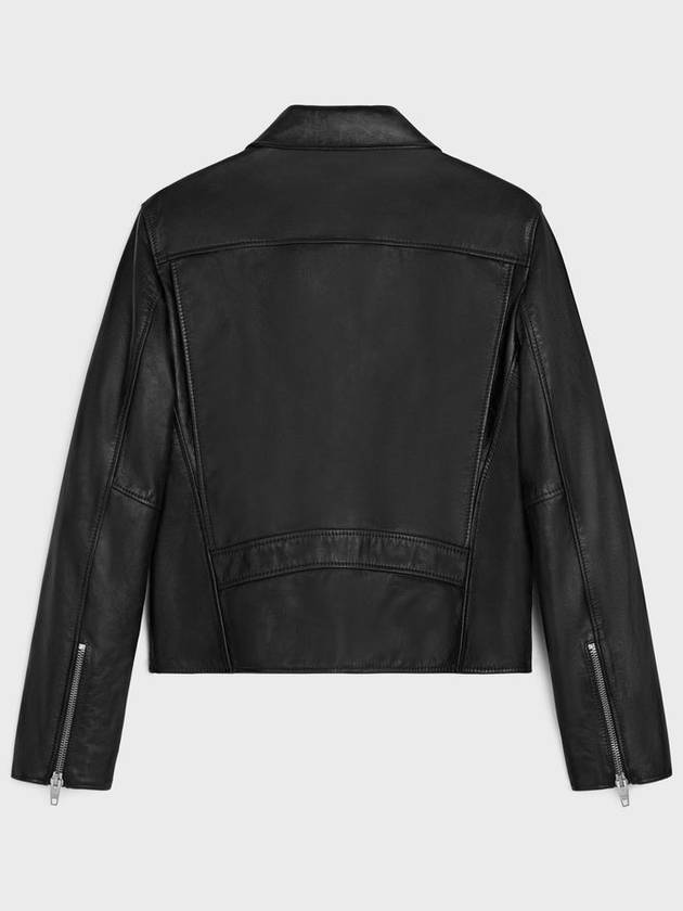 CELINE Leather Blouson Jacket Black