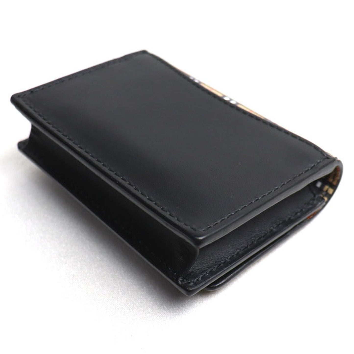 Burberry Coated Canvas Leather Card Case ()