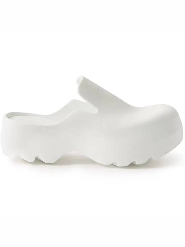 Bottega Veneta Rubber Flash Slippers White