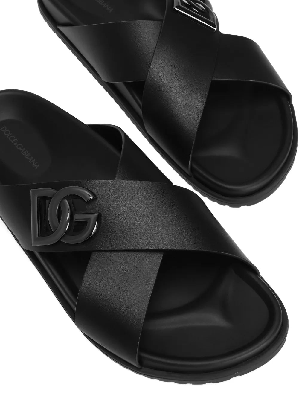 Dolce & Gabbana Men Dg Logo Slides Sandals