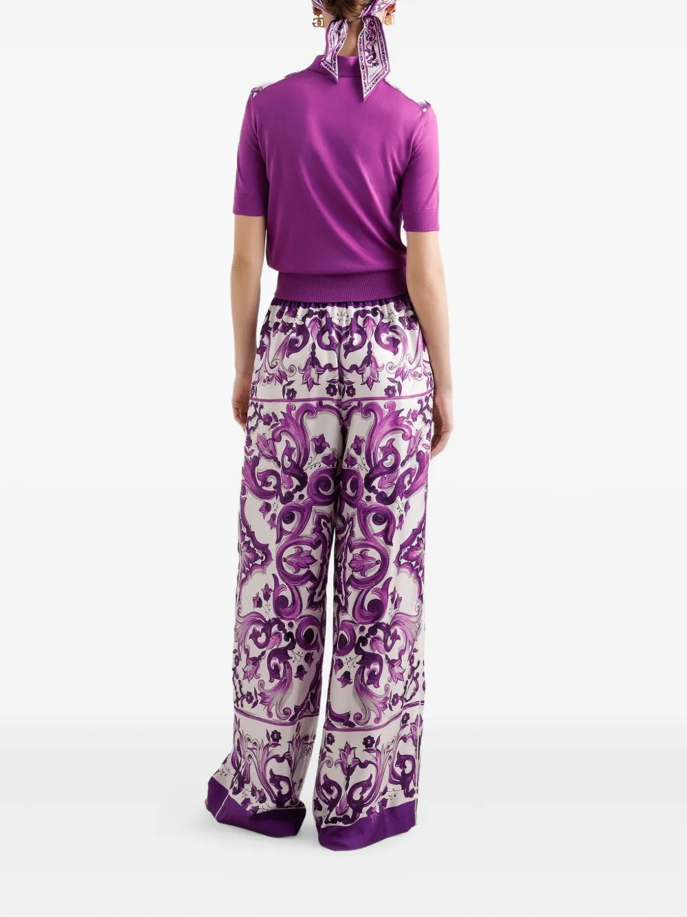 Dolce & Gabbana Women Silk Trousers