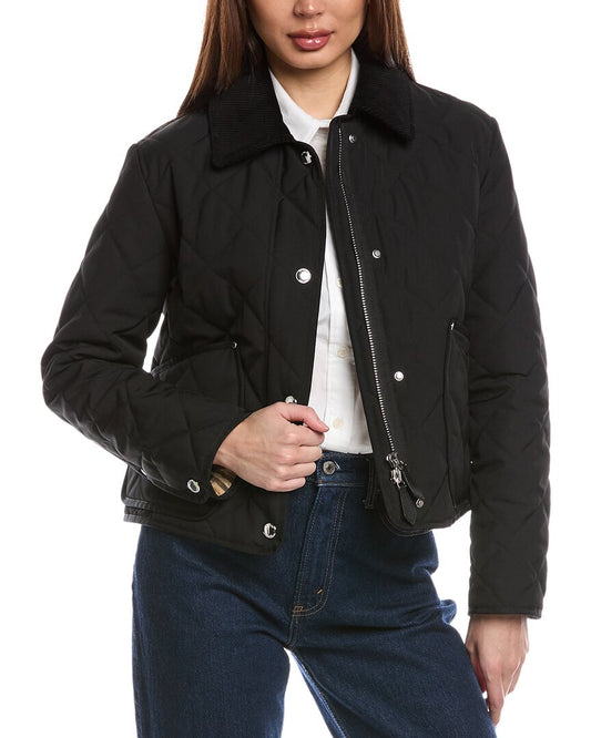 Burberry Cropped Quilted Jacket