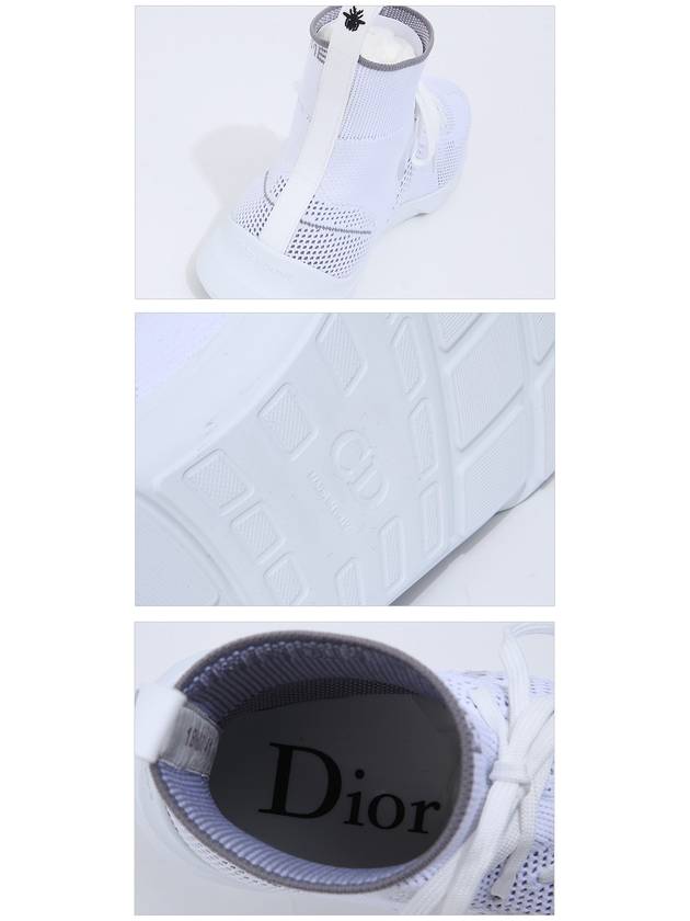 B21 Socks Knit High Top Sneakers White Dior