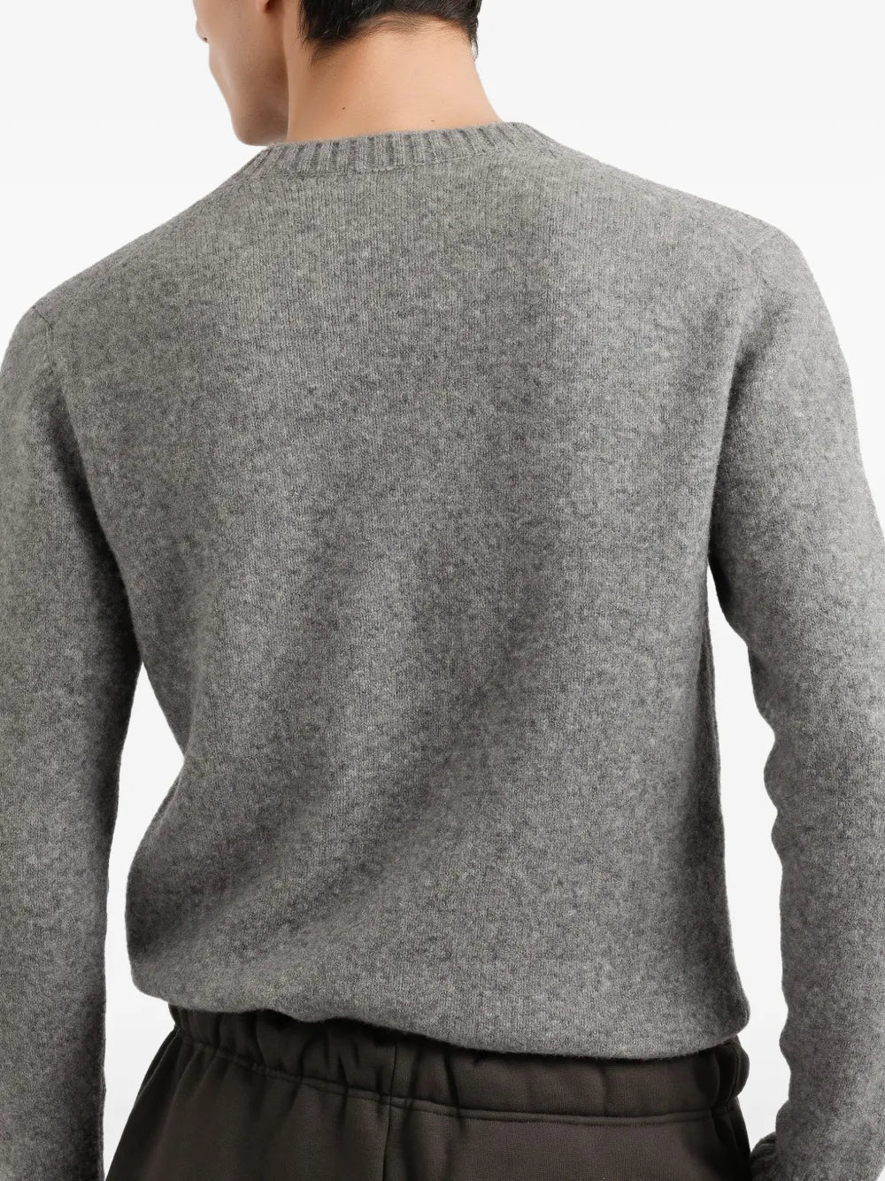 Dolce & Gabbana Men Long-Sleeved Crewneck Sweater Origin: Italy Features Gray Long Sleeves Crewneck Ribbed Collar Ribbed Cuffs Composition 70% Virgin Wool, 30% Polyamide Washing Instructions Read The Manufacturer`S Instructions Id Gxx02tjfmil