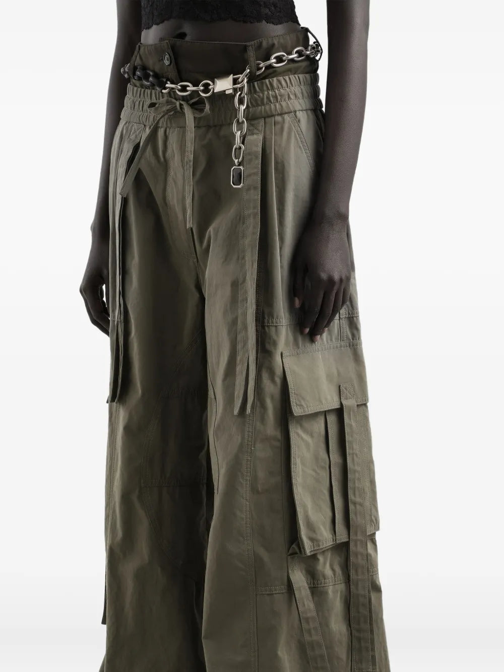 Dolce & Gabbana Women Drawstring Cargo Pants #