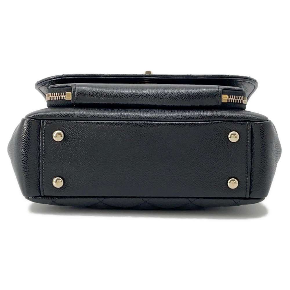 CHANEL Affinity 2WAY Shoulder Bag Black A93749 Caviar Leather