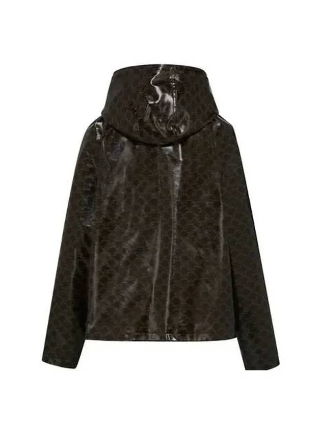 CELINE Triomphe Hooded Jacket Brown