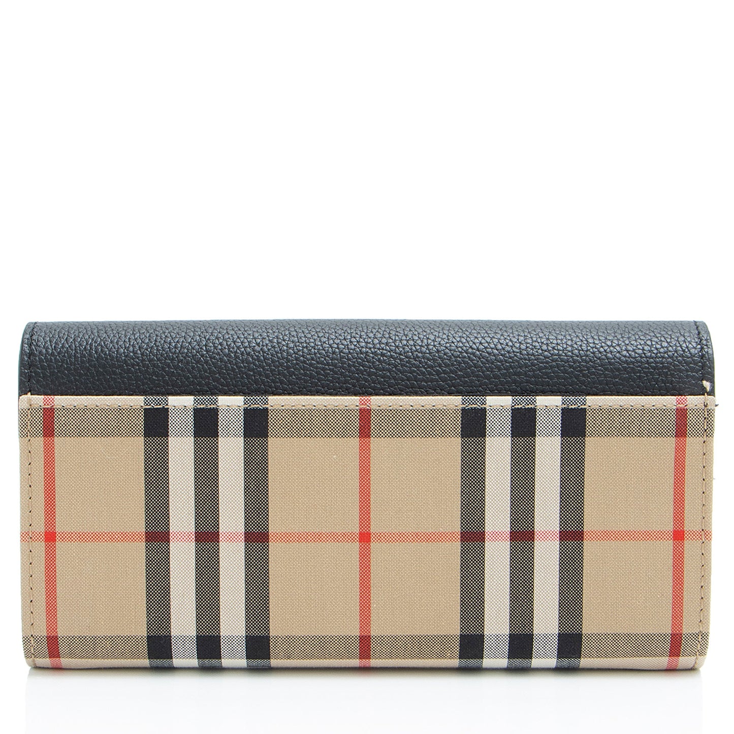 Burberry Check Calfskin Halton Continental Wallet