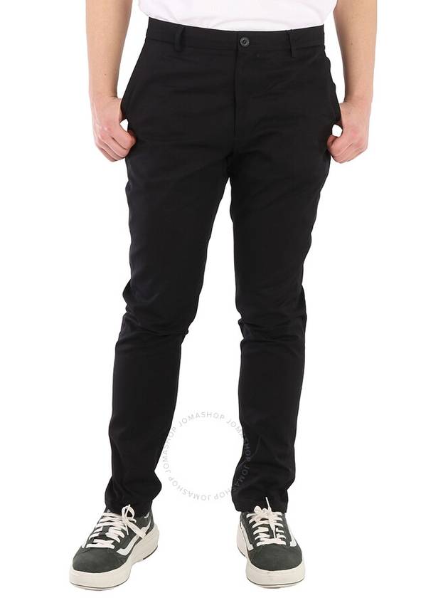 Burberry Slim Fit Cotton Chino Straight Pants Black