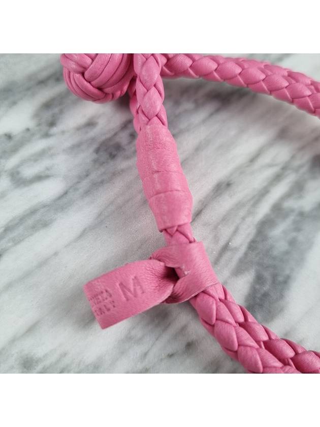 Bottega Veneta Intrecciato Double Line Bracelet Pink