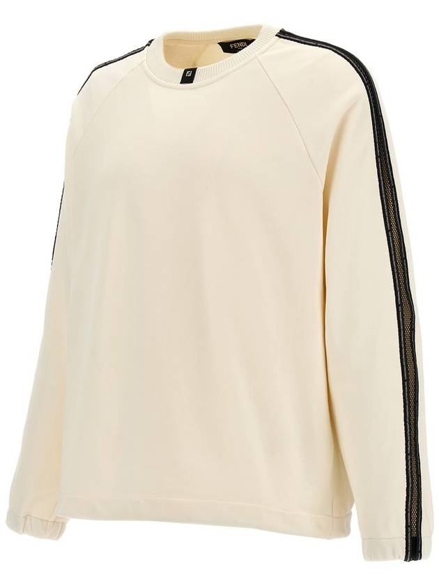 Fendi Crewneck Cotton Sweater White