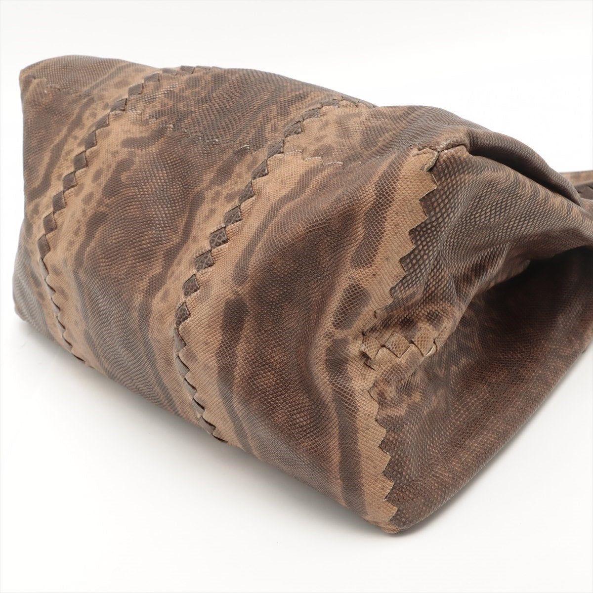 Bottega Veneta Intercept Recharge Tote Bag Brown Mirrored