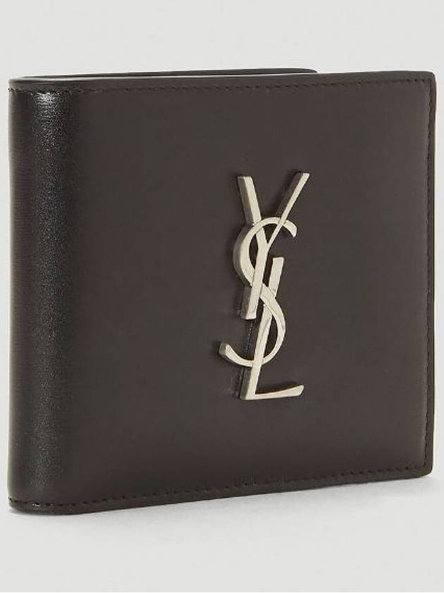 Saint Laurent East/West Wallet In Smooth Leather Black