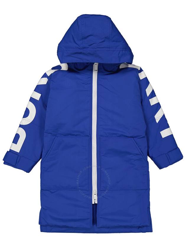 Burberry Burberry Boys Cobalt Blue Logo Printed Contrast Zip Jacket, Size 6Y