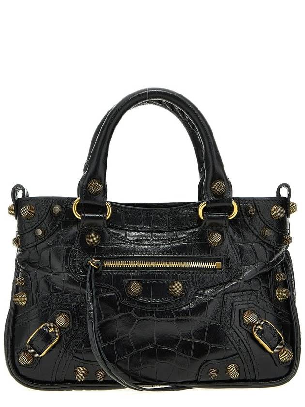 Balenciaga Neo Cagole Medium Leather Tote Bag Black