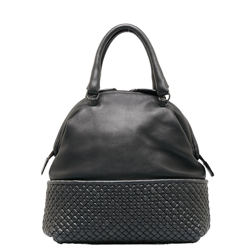 Bottega Veneta Intrecciato Tote Bag in Calf Leather Black Ladies