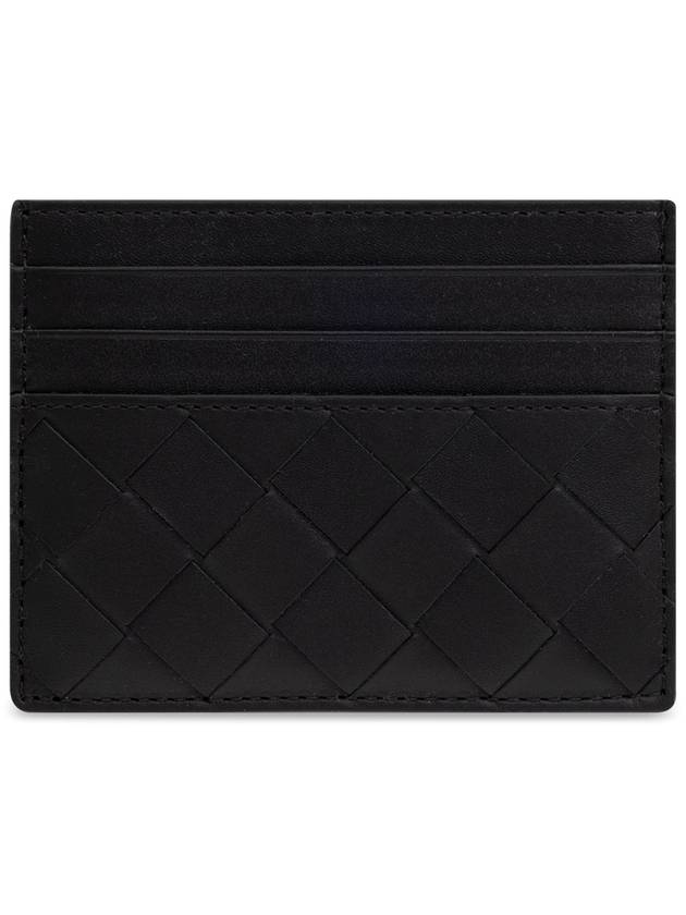Bottega Veneta Bottega Veneta Leather Card Case, Men's, Black