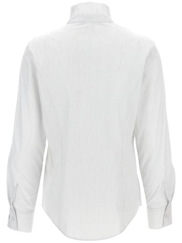 Fendi Striped Cotton Shirt White