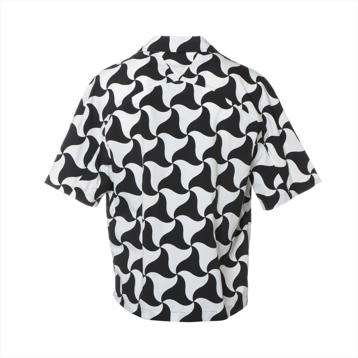 Bottega Veneta 21 Years Nylon 46 Men Black x White Wedding Triangle Half-Hand 679284