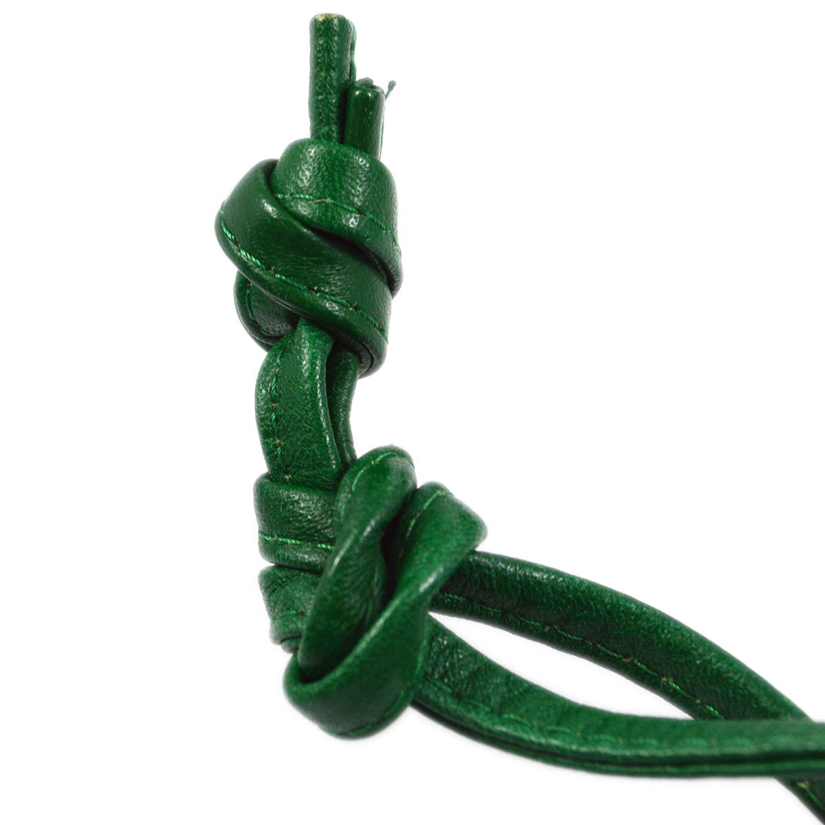 Bottega Veneta Green Vinyl Butterfly Shoulder Bag