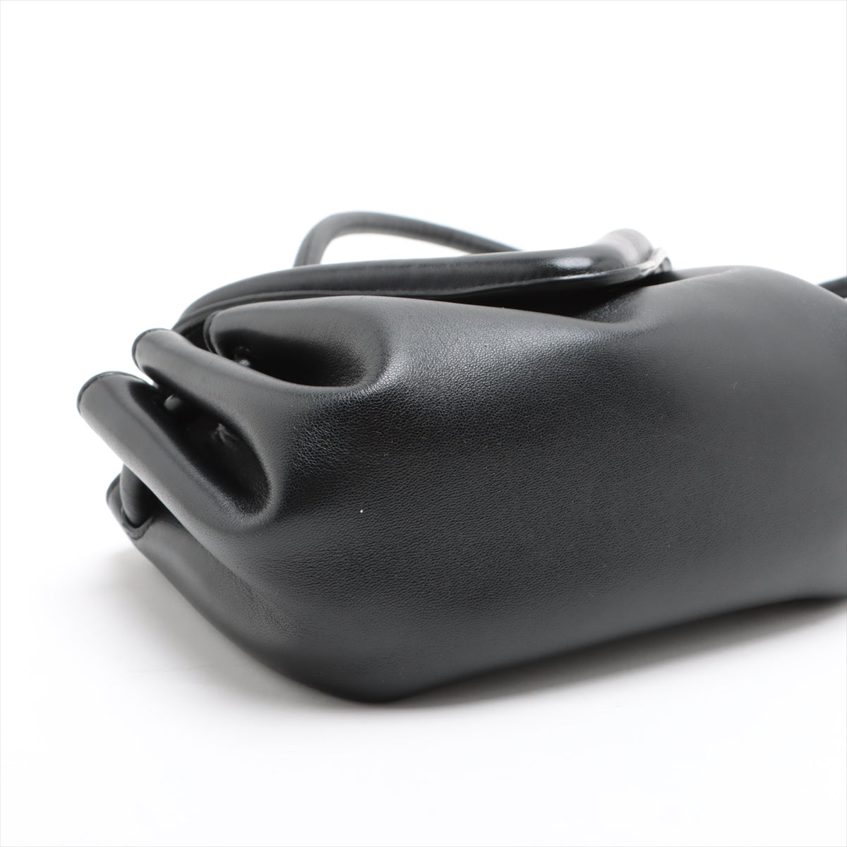 Bottega Veneta Big Leather Shoulder Bag Black Bottega
