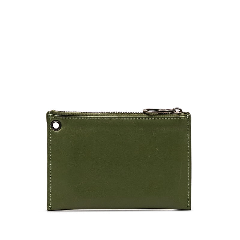 Bottega Veneta Intrecciato Coin Case in Leather Green