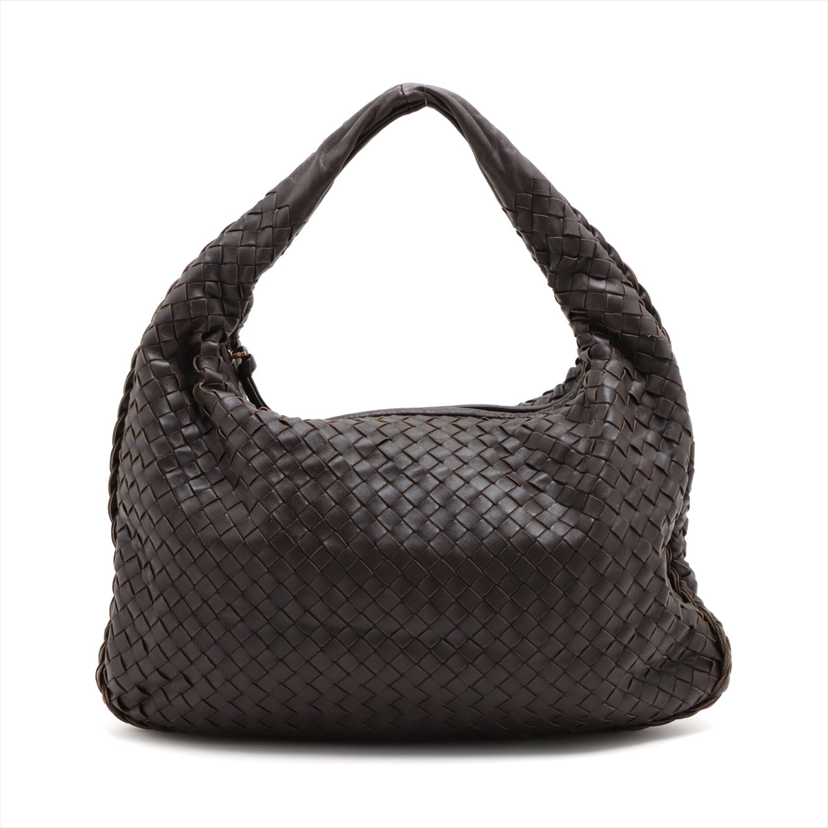 Bottega Veneta Interretto Hobo Leather Shoulder Bag Brown