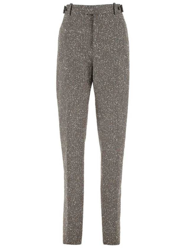 Bottega Veneta Herringbone Trousers Straight Pants