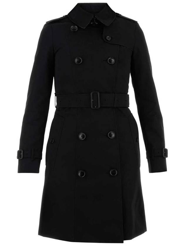 Burberry Chelsea Cotton Trench Coat Black