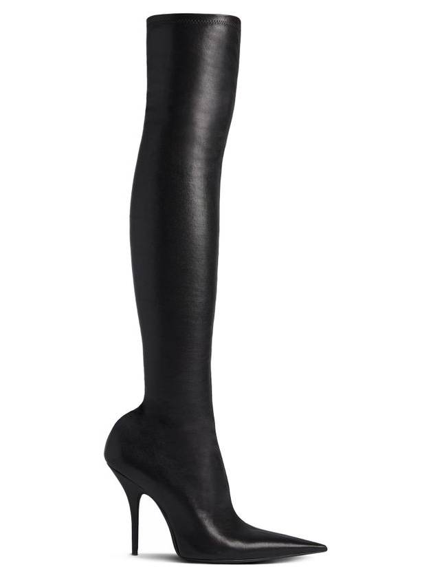Balenciaga Avenue Nappa Leather Long Boots Black