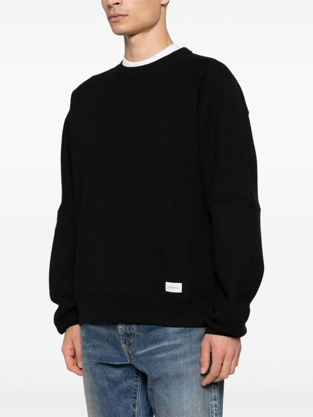 Saint Laurent Cotton Sweatshirt Black