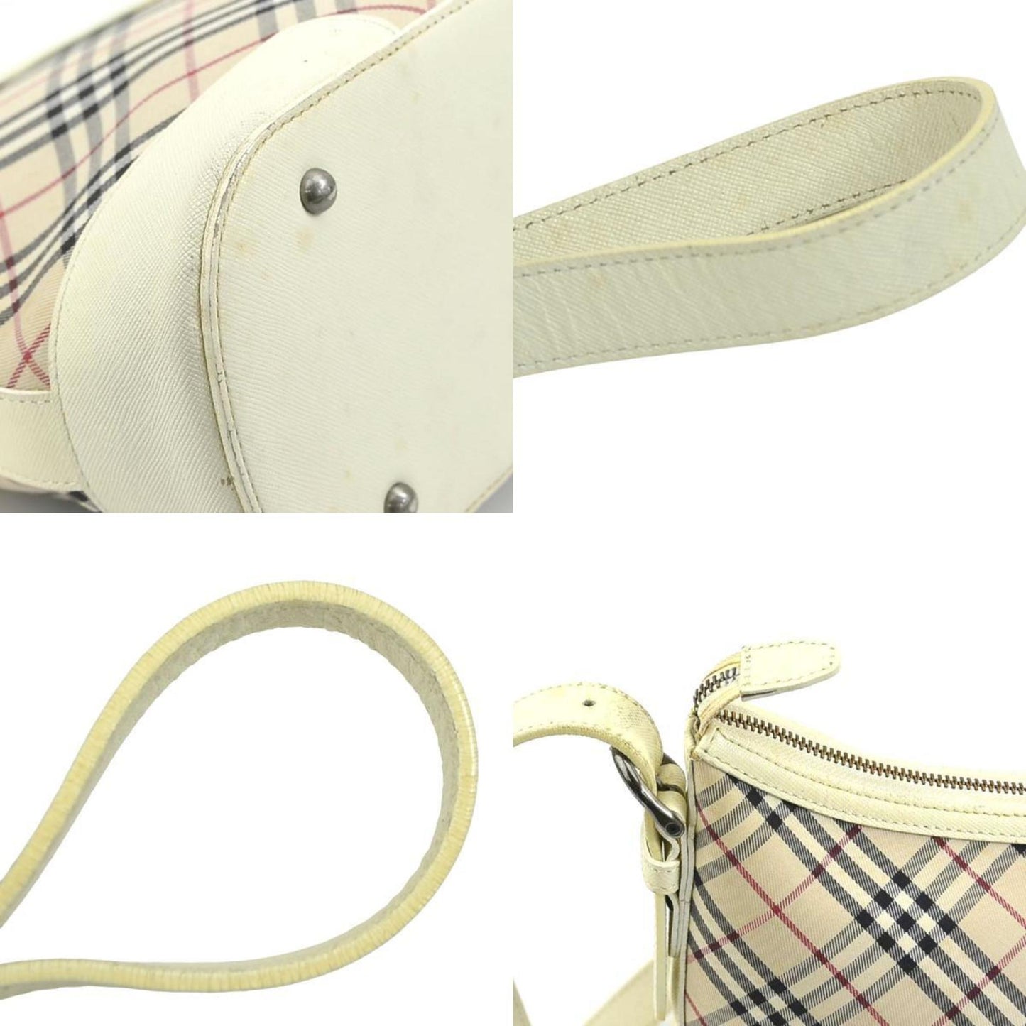 Burberry Off- Canvas Leather Shoulder Bag ()