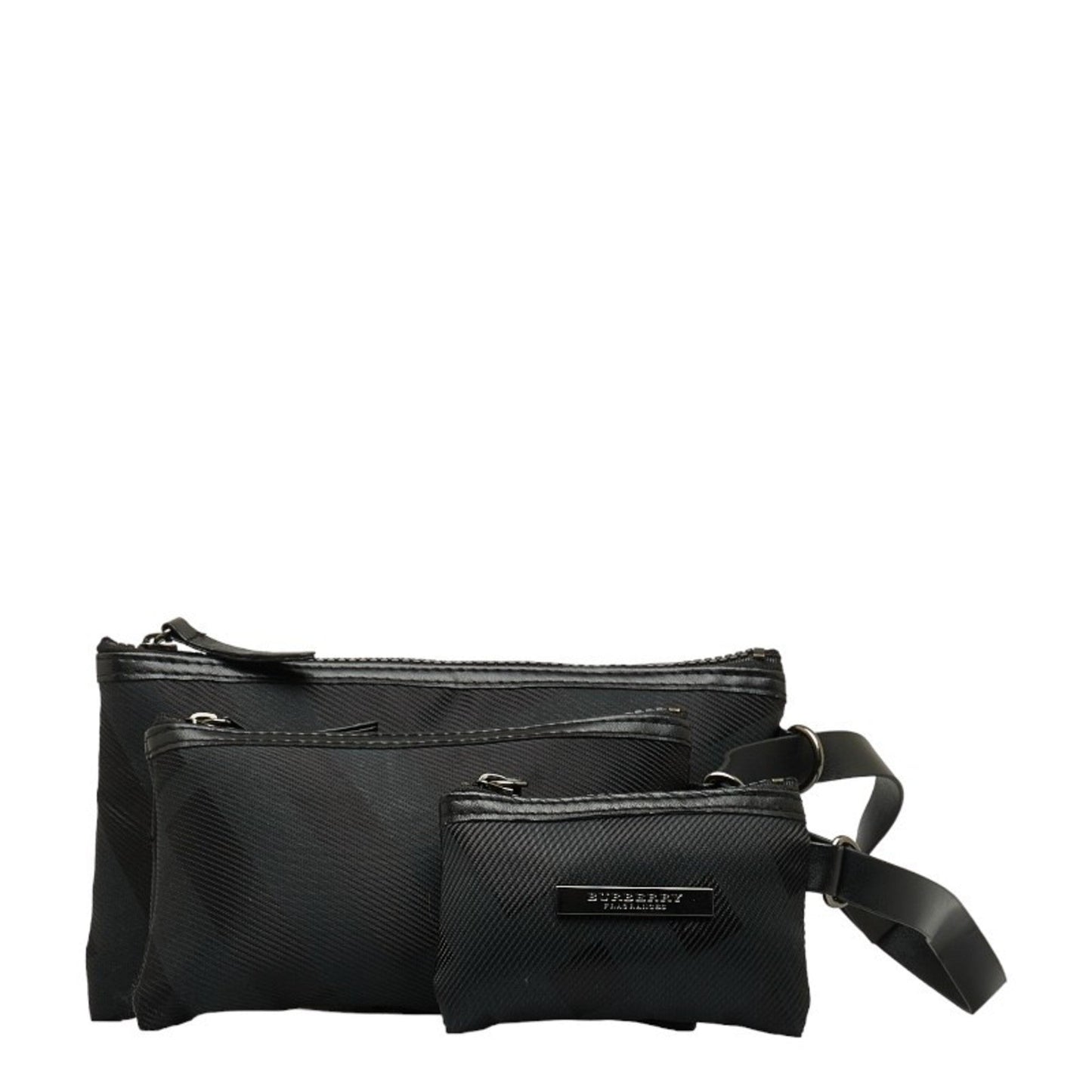 Burberry Nylon Leather Pouch ()