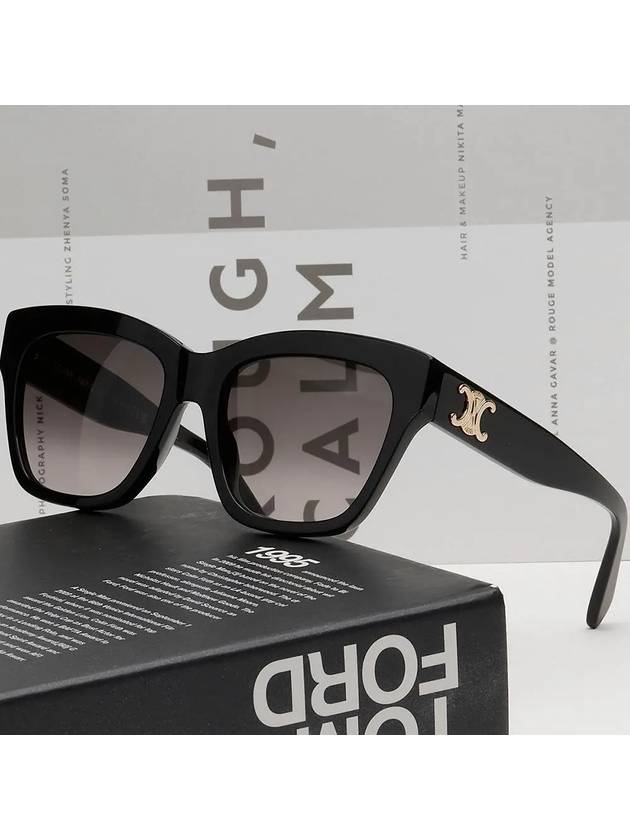 CELINE Eyewear Triomphe Square Sunglasses Black