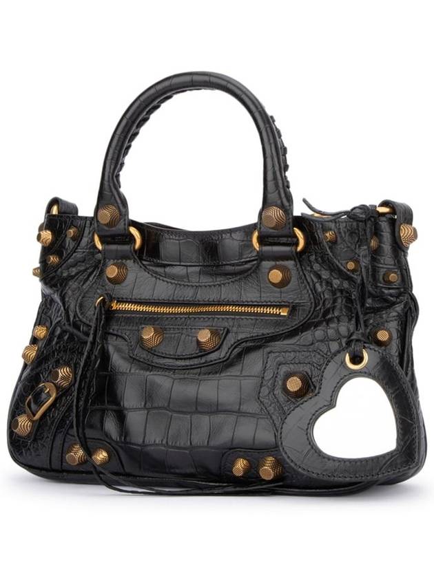 Balenciaga Neo Cagole Medium Leather Tote Bag Black