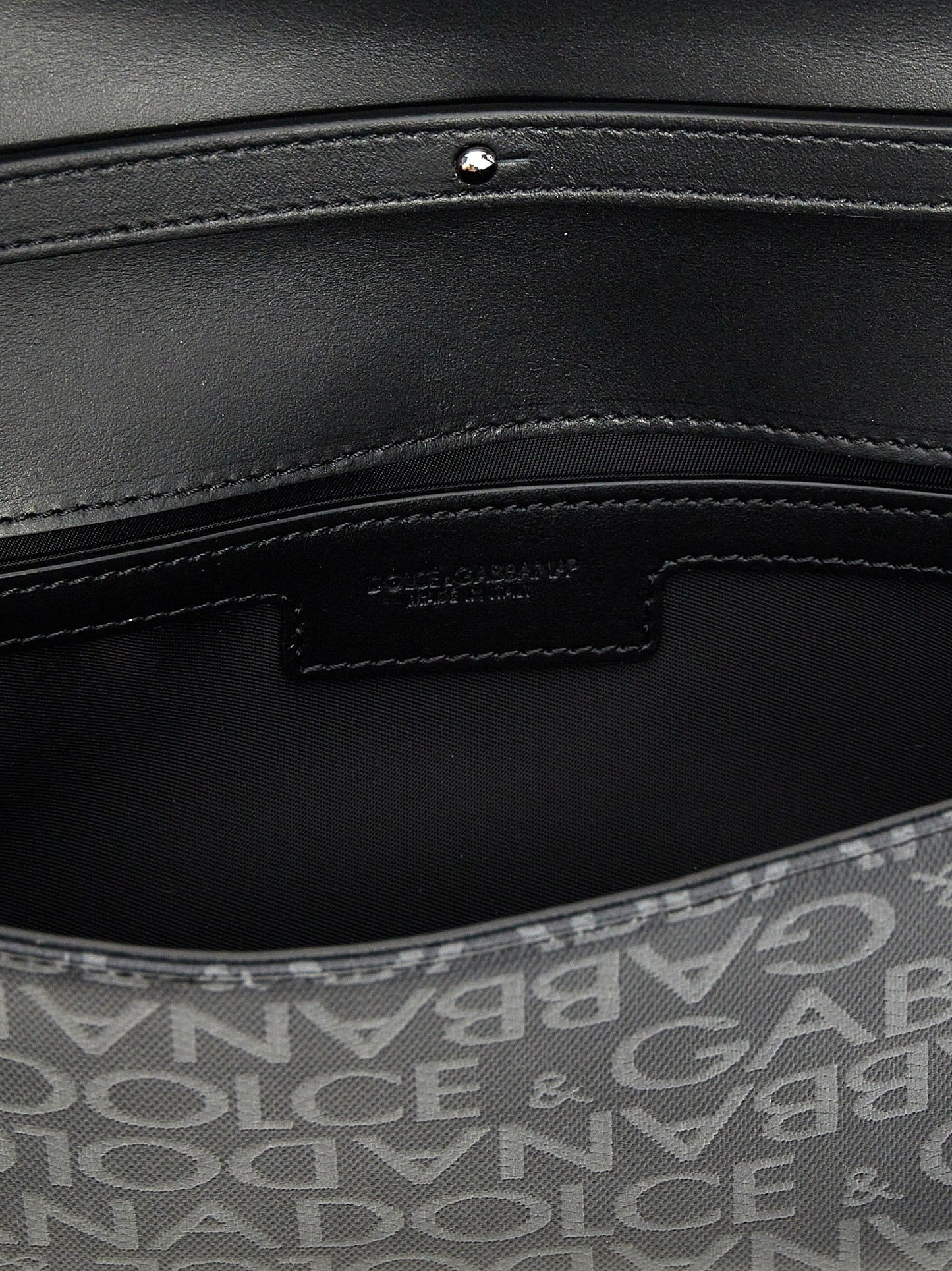 Dolce & Gabbana Men Coated Jacquard Crossbody Bag