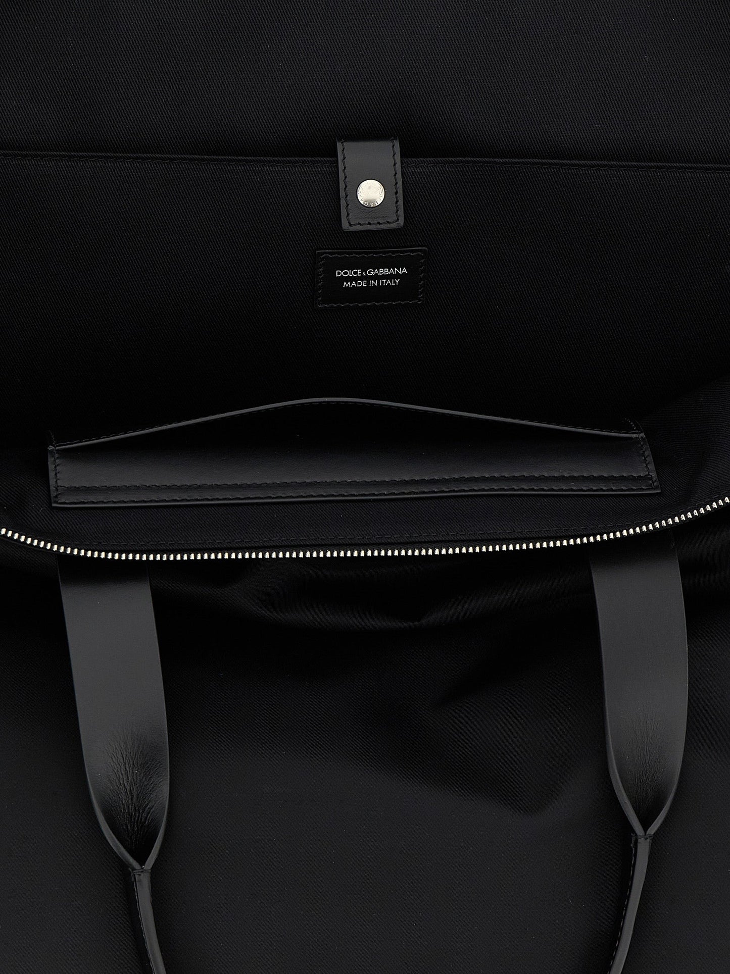 Dolce & Gabbana Men Big Logo Patch Shopping Bag