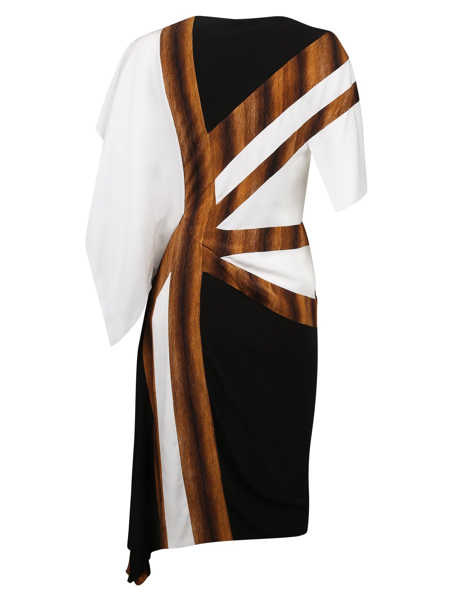 BURBERRY Elegant Silk Mini Dress with Asymmetric Draped Detail