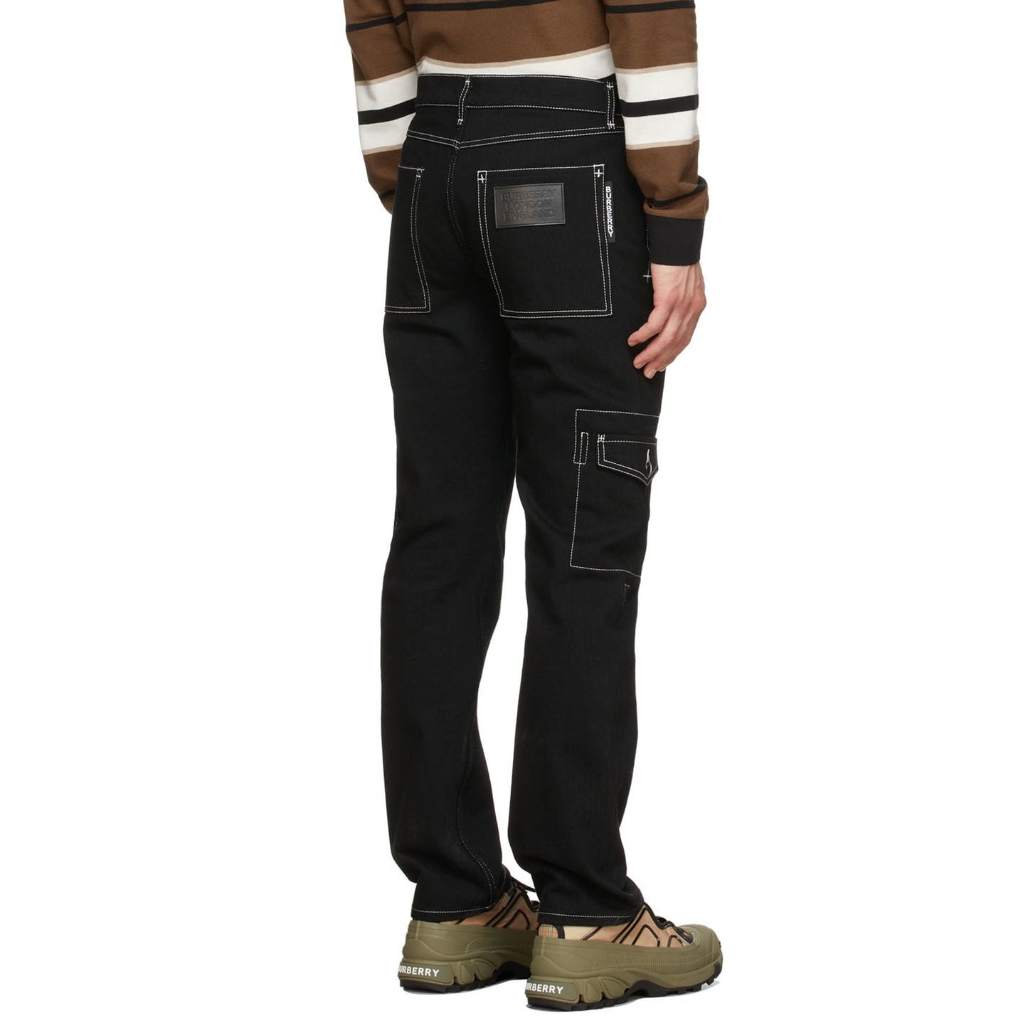 BURBERRY Stylish Denim Cargo Pants for Men