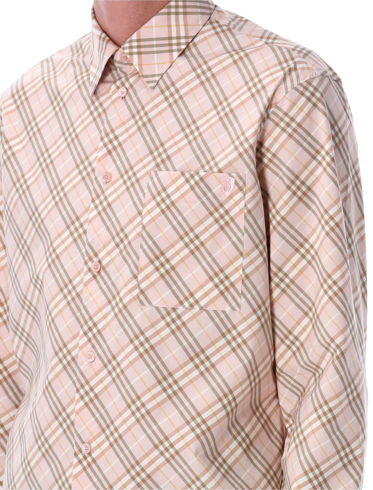 BURBERRY Check Cotton Shirt for Men - Spring Summer 25