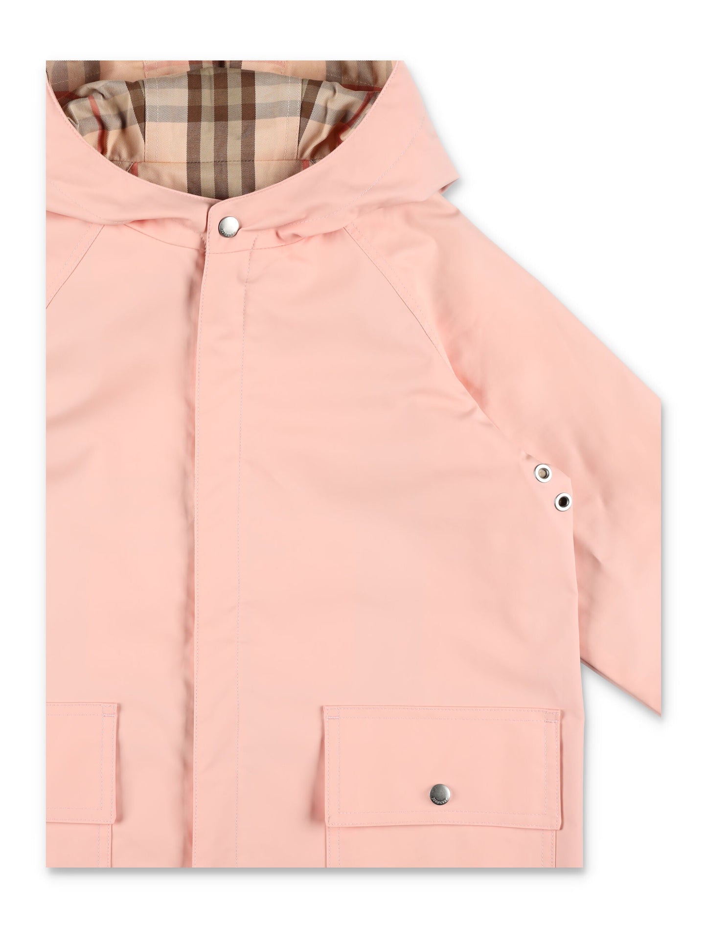 BURBERRY Reversible Check Cotton Jacket for Girls