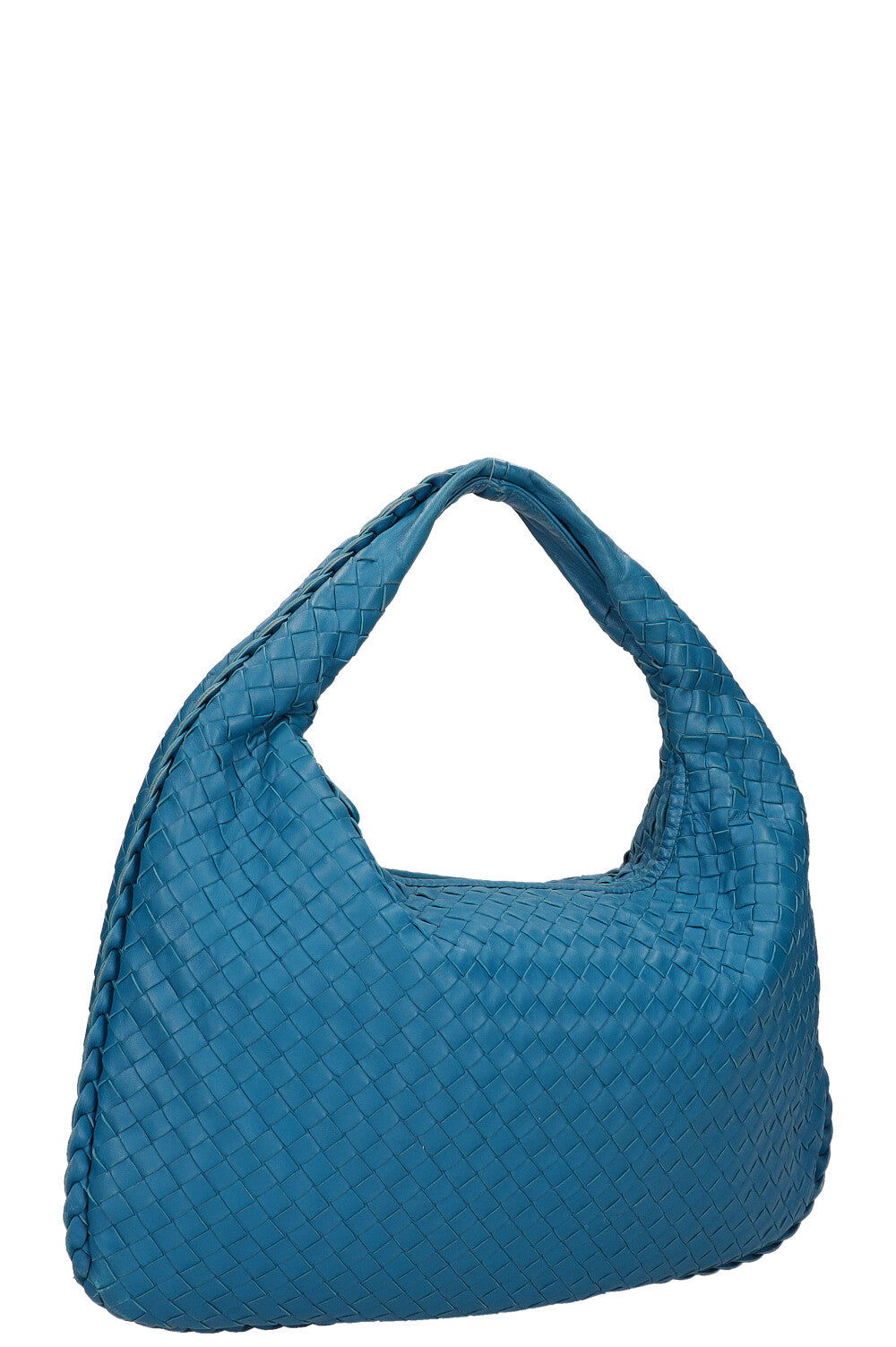 BOTTEGA VENETA Small Hobo Veneta Bag Intrecciato Blue