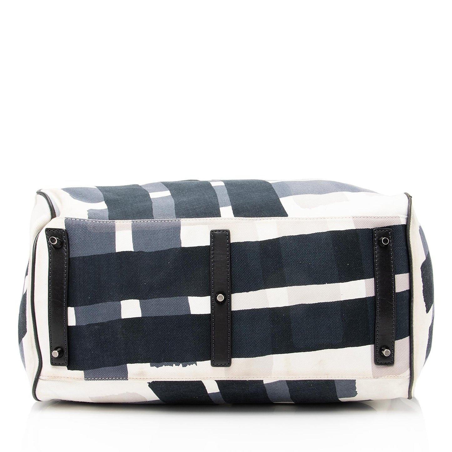 Burberry Brushstroke Mega Check Canvas Large Shopper Tote (SHF-23207)