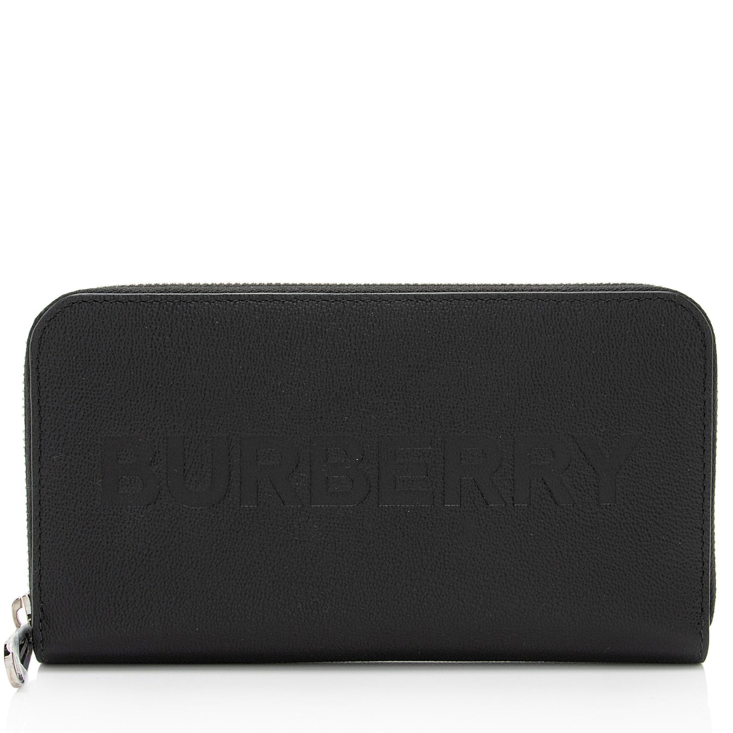 Burberry Calfskin Embossed Logo Elmore Zip Around Wallet (SHF-s1Fg80)