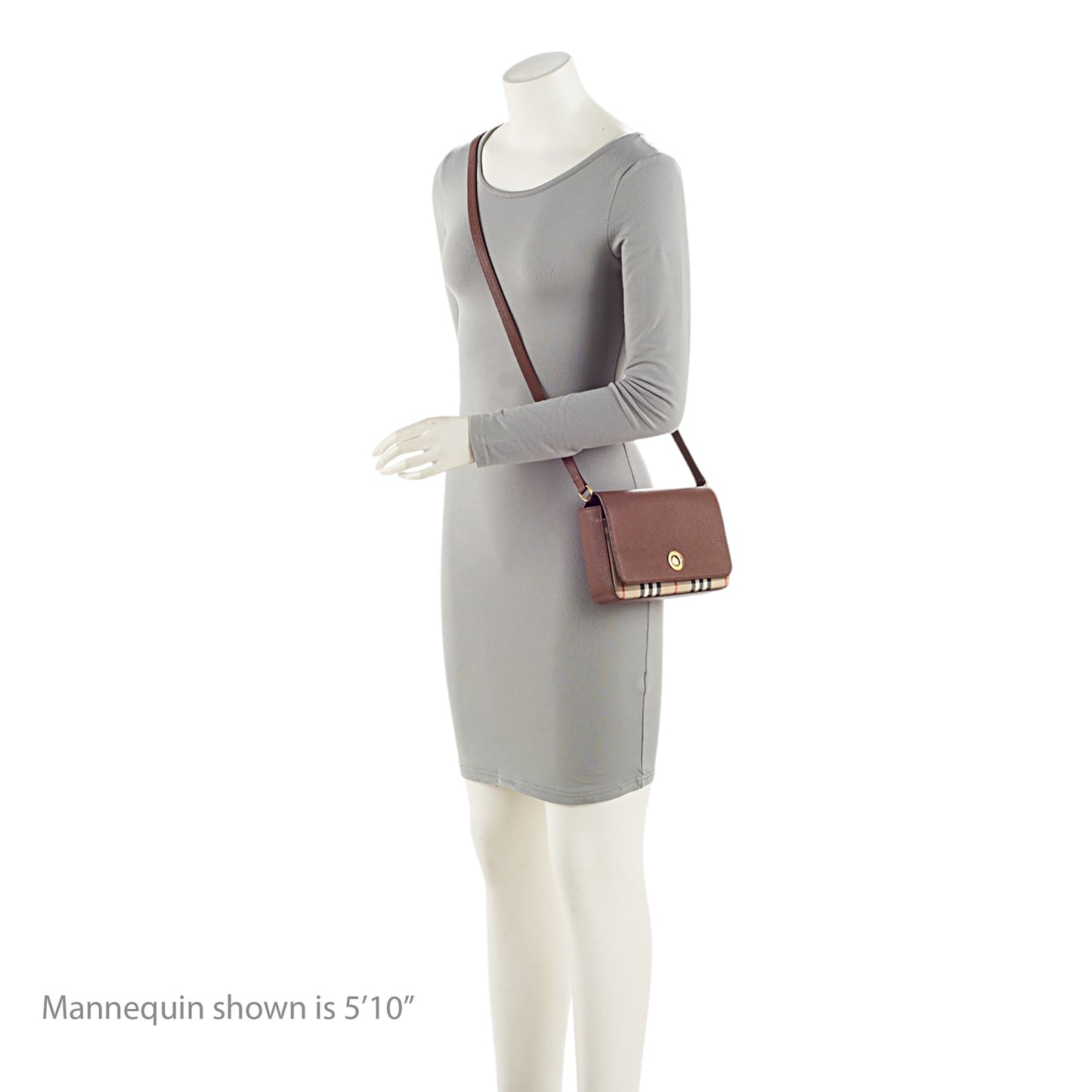Burberry Calfskin Vintage Check Hampshire Crossbody (SHF-ceClOT)