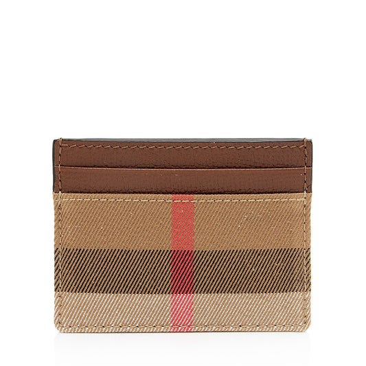 Burberry Canvas Check Card Case (SHF-0kMeAl)