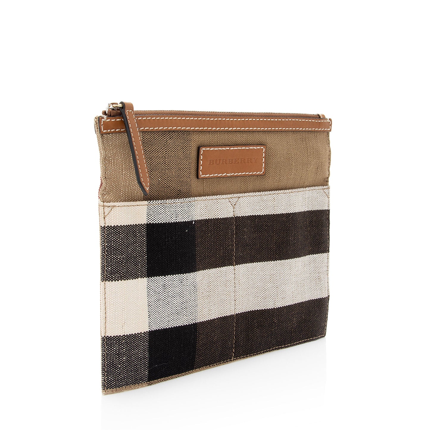 Burberry Canvas Check Pochette (SHF-ejmiF2)